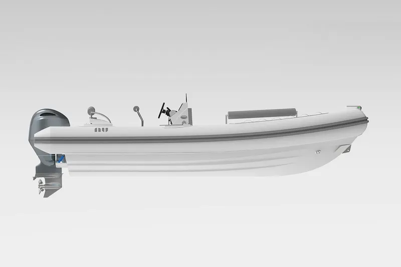 Slide: The Image of Manufacturer Provided Image: Novurania Como 24 boat 2026, side view, modern design. - 4