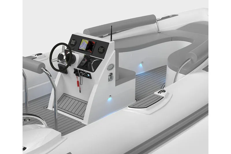 Slide: The Image of Manufacturer Provided Image: Interior view of Novurania Como 24 boat, model year 2026. - 3