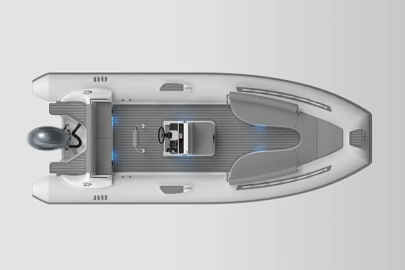Slide: The Image of Manufacturer Provided Image: Aerial view of Novurania Como 24 boat, 2026 model. - 5