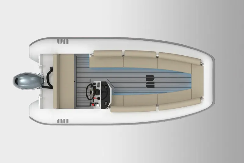 Slide: The Image of Manufacturer Provided Image: 2026 Novurania Catamaran 450, top view, modern design. - 4