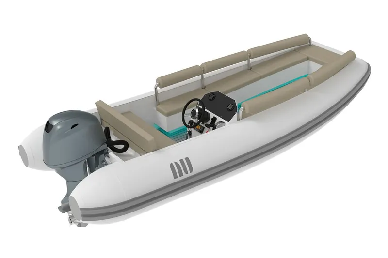 Slide: The Image of Manufacturer Provided Image: Novurania Catamaran 450, 2026, modern design, outboard motor. - 3