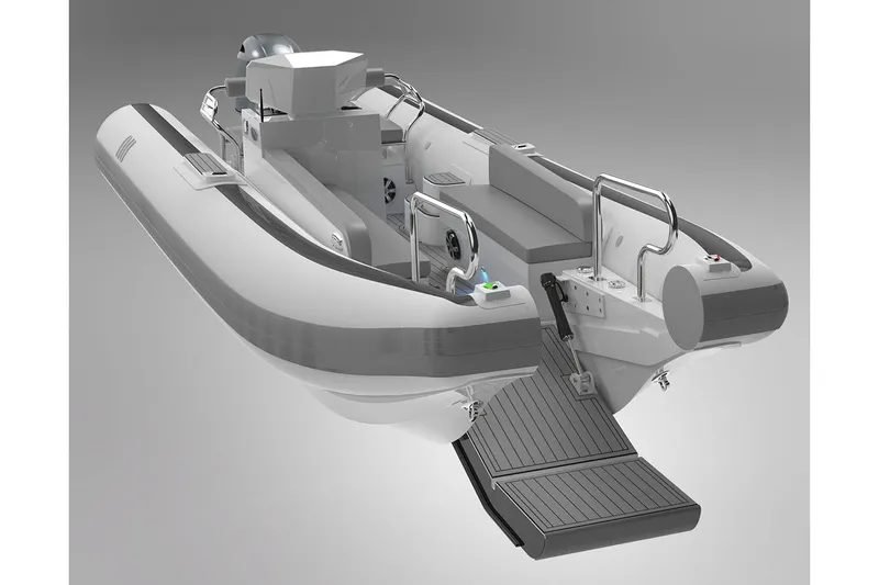 Slide: The Image of Manufacturer Provided Image: Novurania Catamaran 20, 2026, modern design, gray and white color scheme. - 3