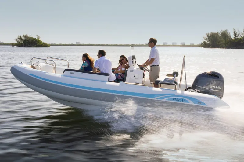 The Image of Manufacturer Provided Image: 2026 Novurania Catamaran 20 on water with passengers. - 0
