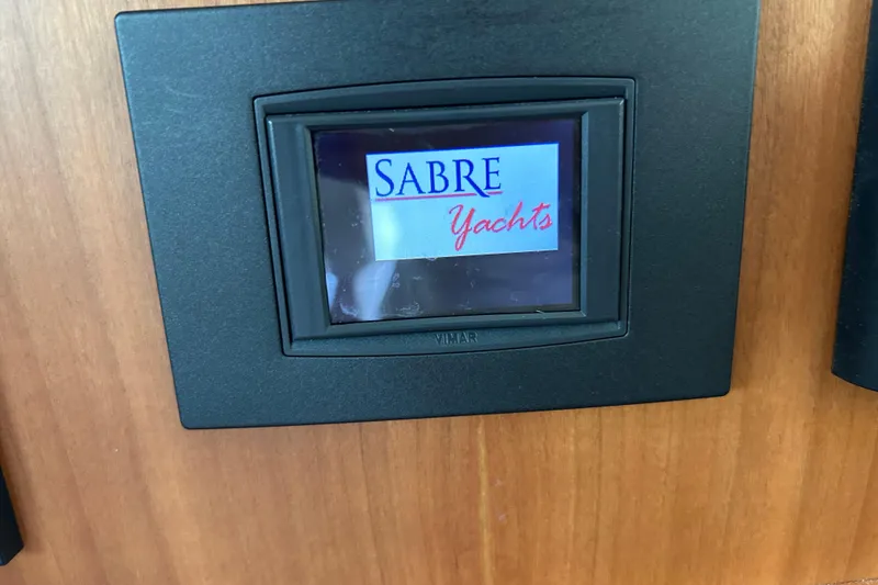 Slide: The Image of Display screen on 2022 Sabre 45 Salon Express yacht interior. - 36