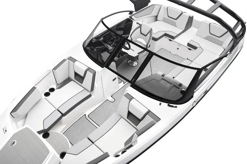 Slide: The Image of Manufacturer Provided Image: 2026 Yamaha Boats AR220 interior, featuring sleek seating and modern design. - 5