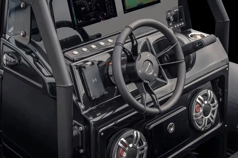 Slide: The Image of Manufacturer Provided Image: 2026 Brig Navigator 20 dashboard with steering wheel and control panel. - 2