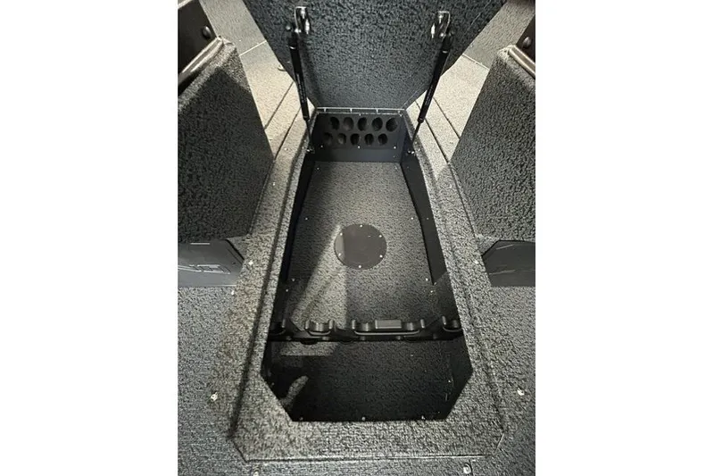 Slide: The Image of Interior storage compartment of 2027 Lund 1700 Explorer Sport boat. - 6