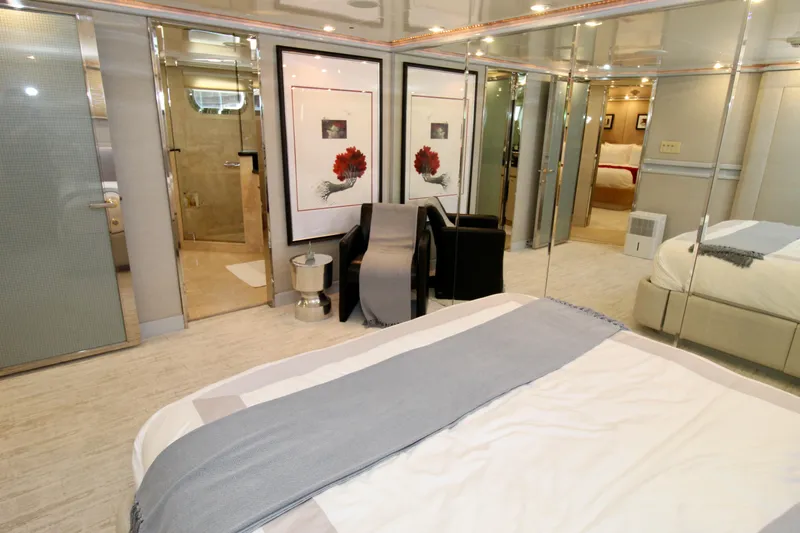 Slide: The Image of Luxurious 1988 Sterling 137 interior with elegant bedroom and modern decor. - 11