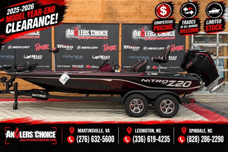 The Image of 2026 Nitro Z20 XL Pro boat on display for year-end clearance sale. - 1