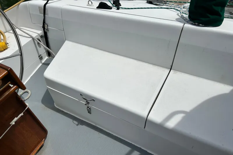 Slide: The Image of Cockpit seating area of a 1998 Catalina 36 MkII sailboat. - 20