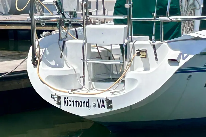 Slide: The Image of 1998 Catalina 36 MkII sailboat docked in Richmond, VA marina. - 78