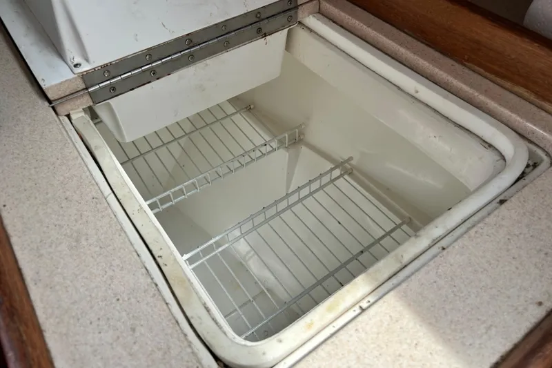 Slide: The Image of Built-in refrigerator compartment on a 1998 Catalina 36 MkII sailboat. - 38