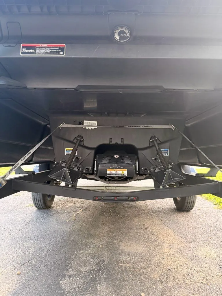 Slide: The Image of Underside of a 2023 Sea-Doo Switch Sport with trailer. - 15
