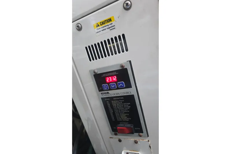 Slide: The Image of Control panel of a 2014 Azimut 54 yacht, featuring Kohler advanced digital controls. - 5