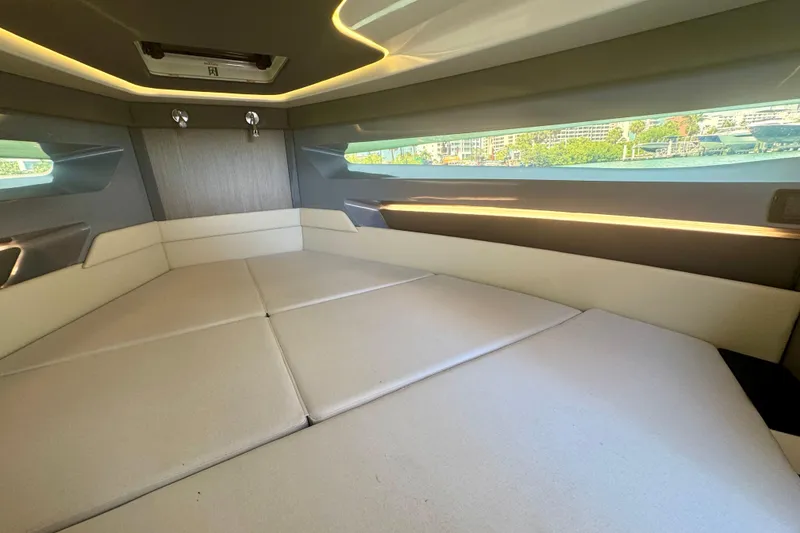 Slide: The Image of Luxurious interior cabin of 2026 Navan C30 yacht with modern design and panoramic windows. - 40