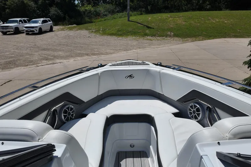 Slide: The Image of 2017 Monterey 258SS Super Sport boat interior with sleek seating and modern design. - 30