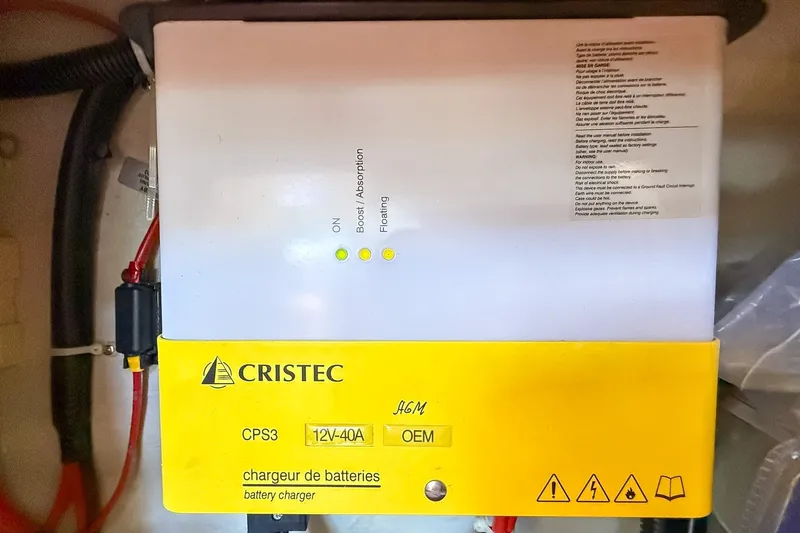 Slide: The Image of Cristec CPS3 battery charger in Bavaria Cruiser 37, 2014 model yacht. - 52