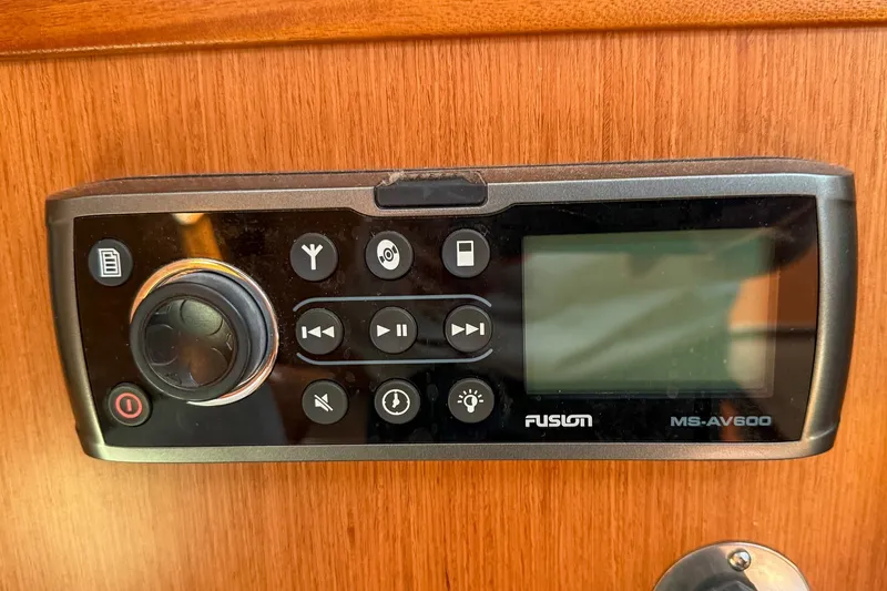 Slide: The Image of Fusion MS-AV600 stereo system on Bavaria Cruiser 37 yacht, 2014 model. - 49