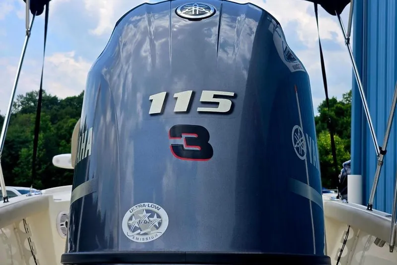 Slide: The Image of 2023 Key West 188 Bay Reef boat with Yamaha 115 engine, ultra-low emission. - 7