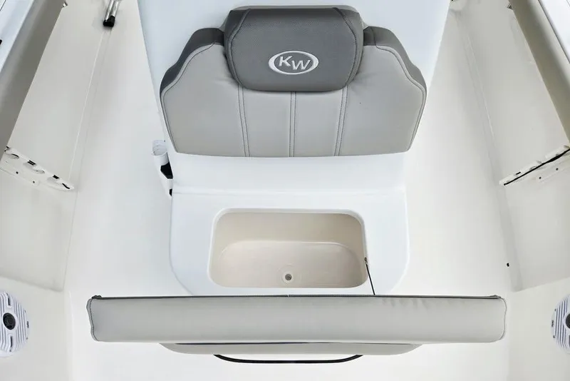 Slide: The Image of 2023 Key West 188 Bay Reef boat seat with storage compartment. - 26