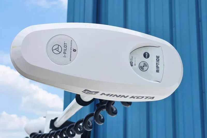 Slide: The Image of Minn Kota Riptide trolling motor with i-Pilot system on 2023 Key West 188 Bay Reef. - 15