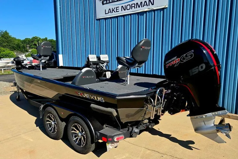 Slide: The Image of 2022 Vexus AVX1980 boat with Mercury Pro XS engine at Lake Norman marina. - 3