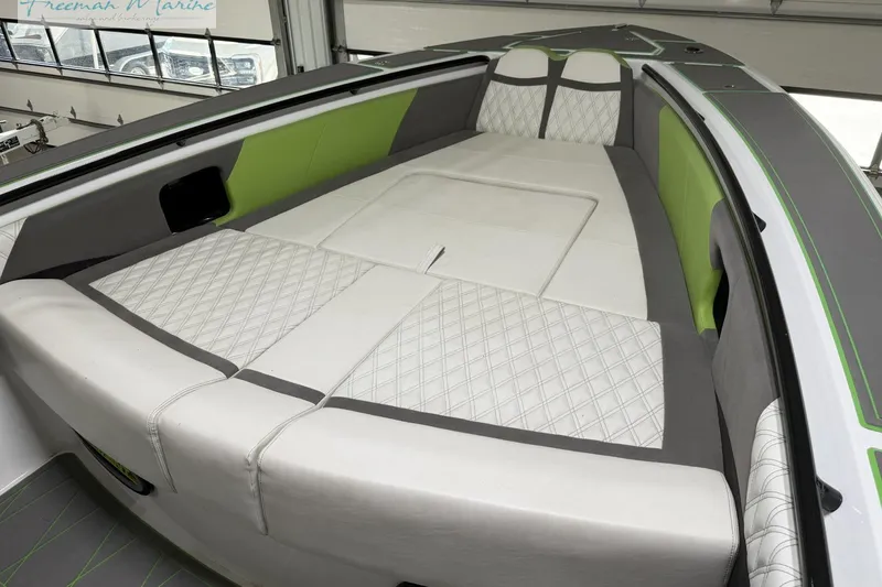 Slide: The Image of Luxurious interior of 2017 Statement 380 Open boat with stylish seating and modern design. - 13