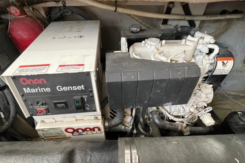 Slide: The Image of Onan Marine Genset in 2007 Sea Ray 40 Sundancer engine room. - 40