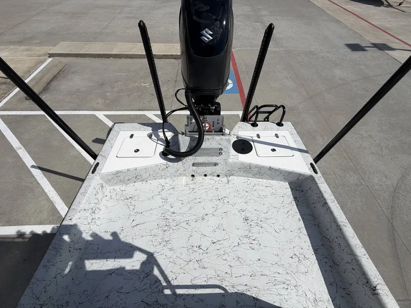 Slide: The Image of Dargel 250 Kat HDX 2026: Spacious deck with Suzuki engine, ideal for fishing trips. - 15