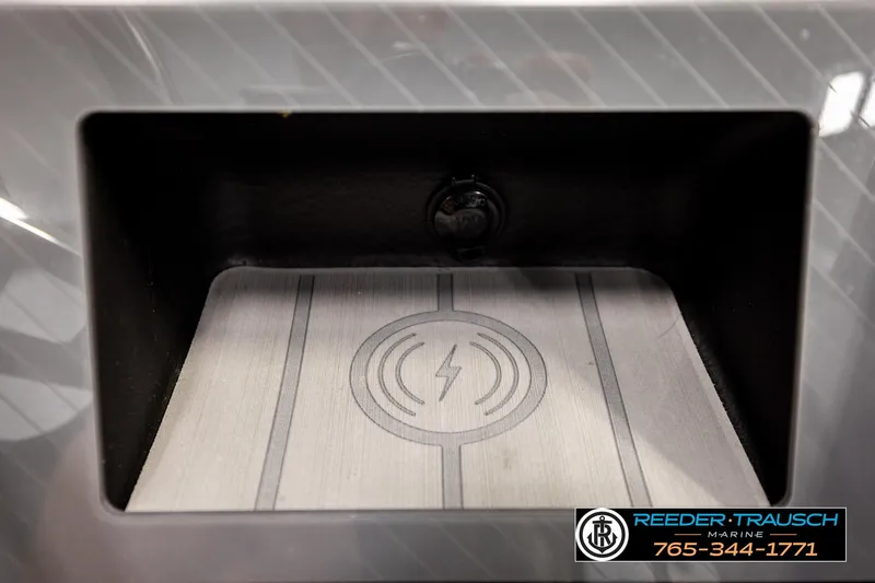 Slide: The Image of Charging pad in 2024 Avalon CAT VRB boat, featuring sleek design and modern technology. - 40
