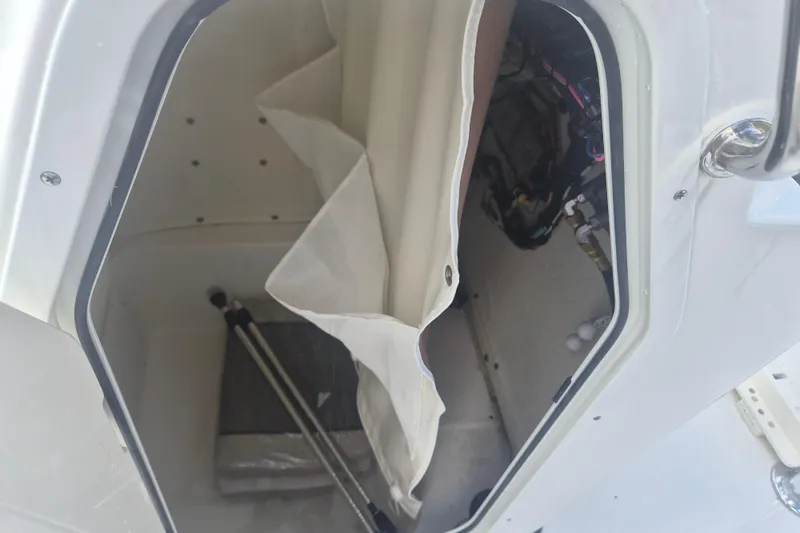 Slide: The Image of Interior storage compartment of 2026 Key West 210 Bay Reef boat. - 17