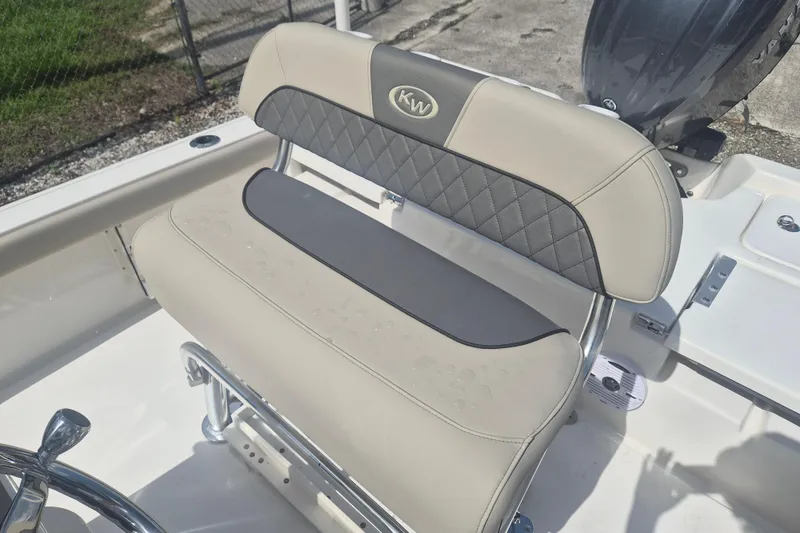 Slide: The Image of 2026 Key West 210 Bay Reef boat seat with elegant design and comfortable cushioning. - 9