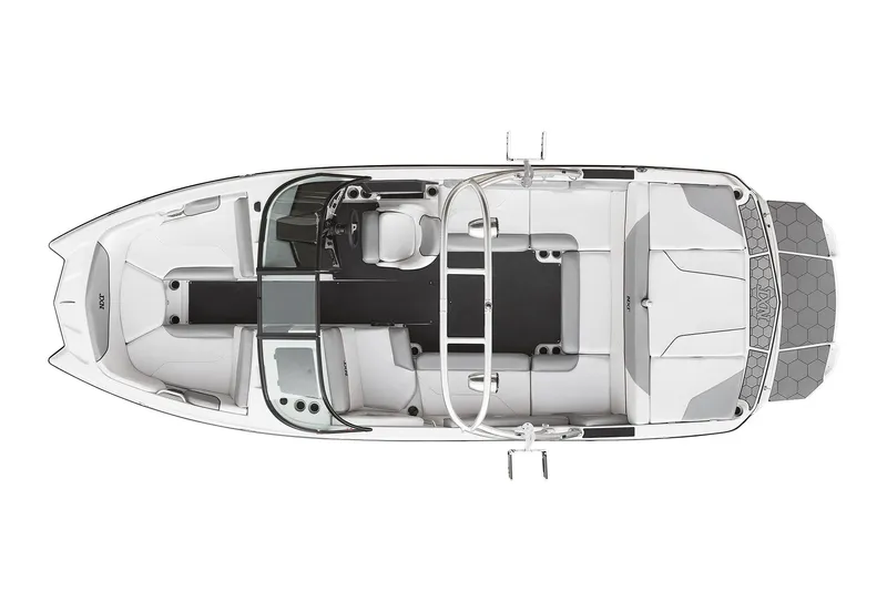Slide: The Image of Manufacturer Provided Image: 2017 MasterCraft NXT22 boat interior layout, top view. - 7