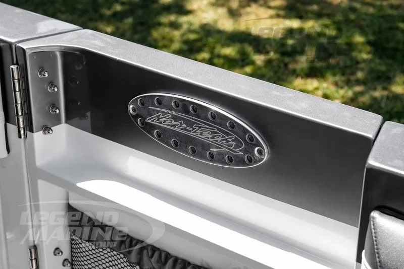 Slide: The Image of 2024 Nor-Tech 390 Sport Center Console, featuring sleek design and branded detailing. - 77