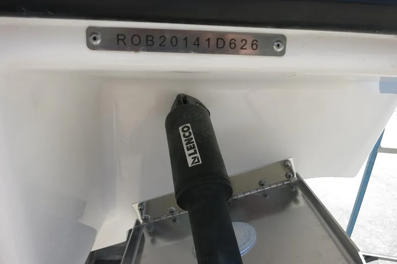 Slide: The Image of 2026 Robalo R270 Center Console boat with Lenco trim tab actuator. - 43