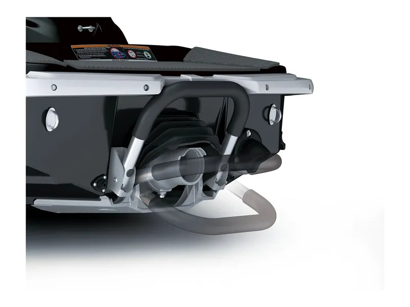 Slide: The Image of Close-up of the rear of a Kawasaki Jet Ski® ST® 160X with exhaust and grab handle. - 15