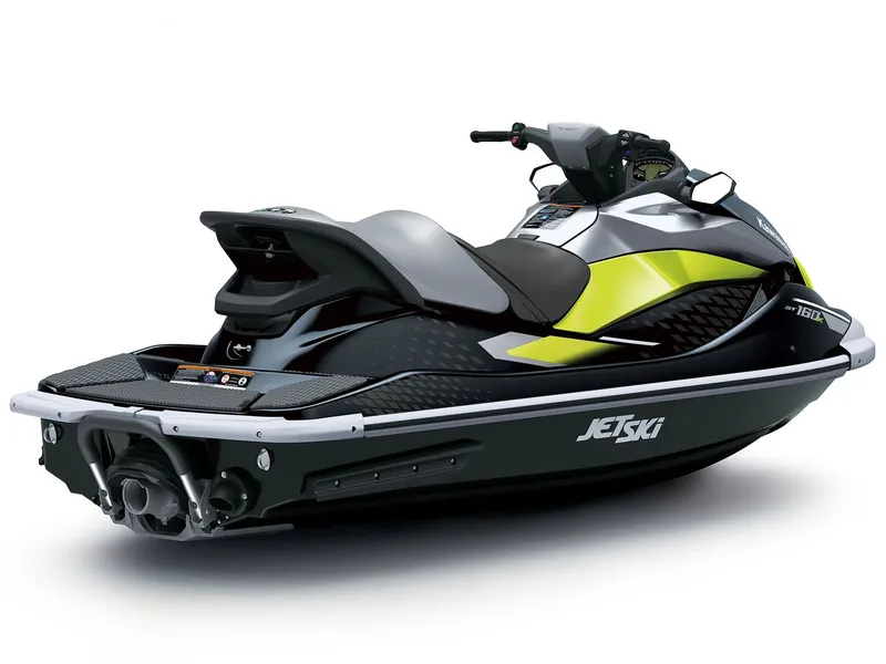 Slide: The Image of Kawasaki Jet Ski® ST® 160X 2026 in black and yellow with ergonomic seating and sleek design. - 4