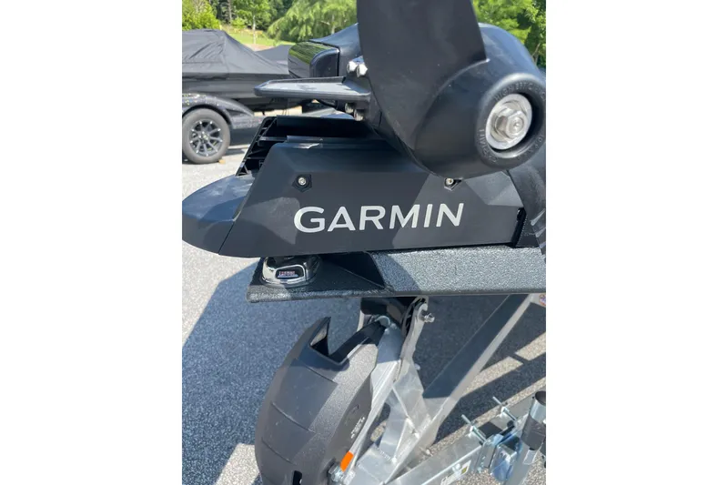 Slide: The Image of Garmin device on 2027 Xpress H20 Bass boat, showcasing advanced navigation technology. - 6