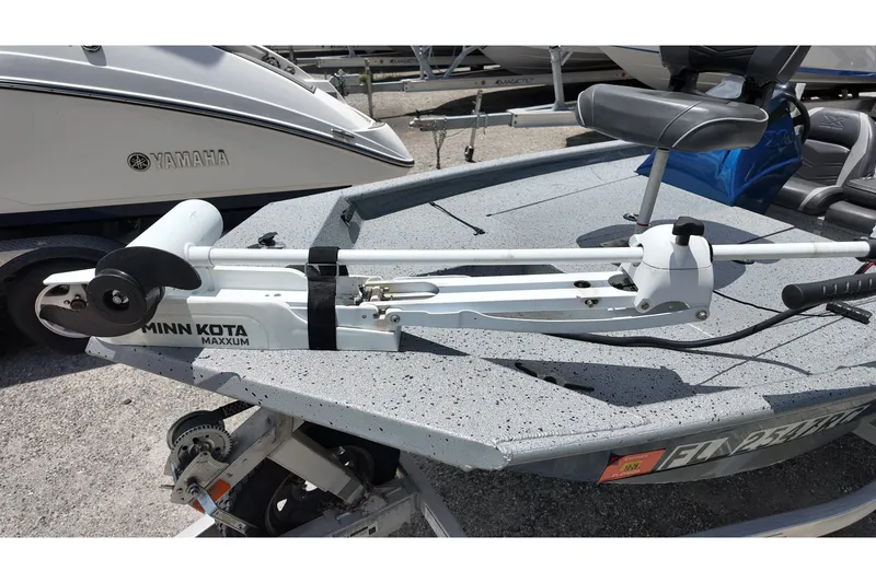Slide: The Image of 2016 Xpress XP7 boat with Minn Kota Maxxum trolling motor on deck. - 6
