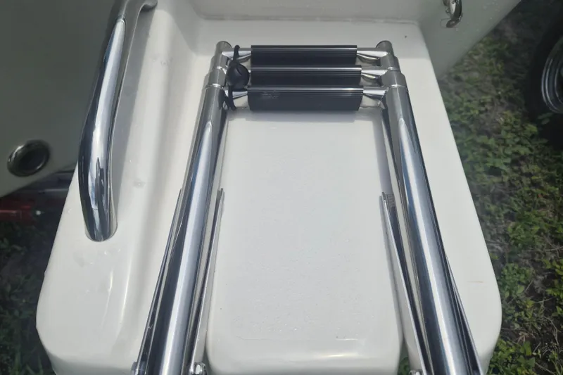 Slide: The Image of Stainless steel ladder on 2026 Key West 210 Bay Reef boat. - 5