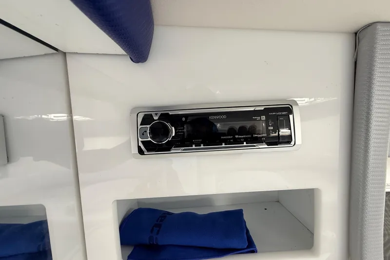 Slide: The Image of Kenwood stereo system in 1995 Formula 303 SR-1 boat interior. - 33
