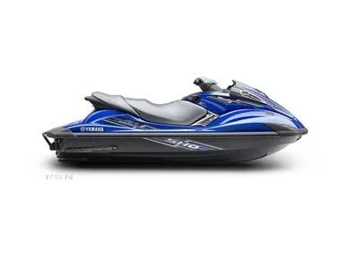 The Image of 2009 Yamaha FX® SHO in blue and black, side view. - 1