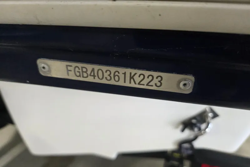 Slide: The Image of 2023 Chaparral 23 SSi boat hull identification number plate, FGB40361K223. - 17