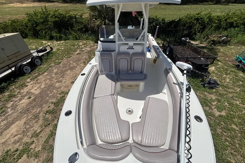 Slide: The Image of 2016 Sea Fox 249 Avenger boat with spacious seating and modern design. - 56