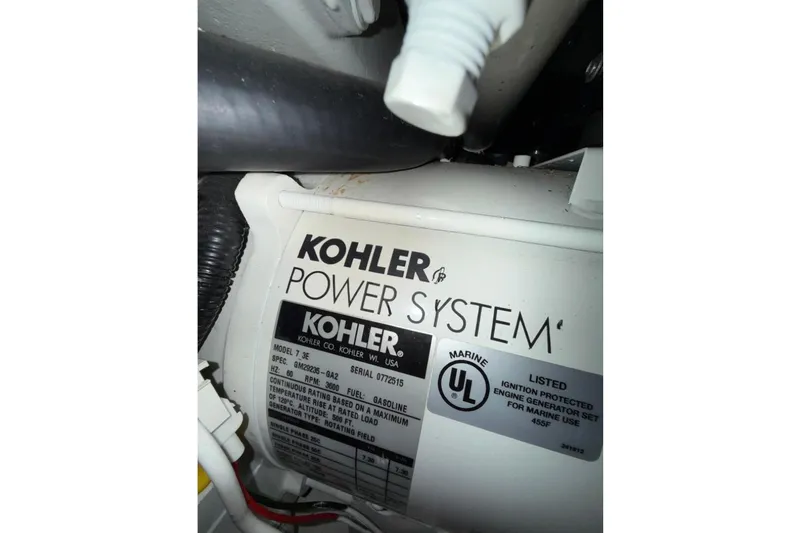 Slide: The Image of Kohler marine power system in 2004 Formula 34 Performance Cruiser engine compartment. - 40