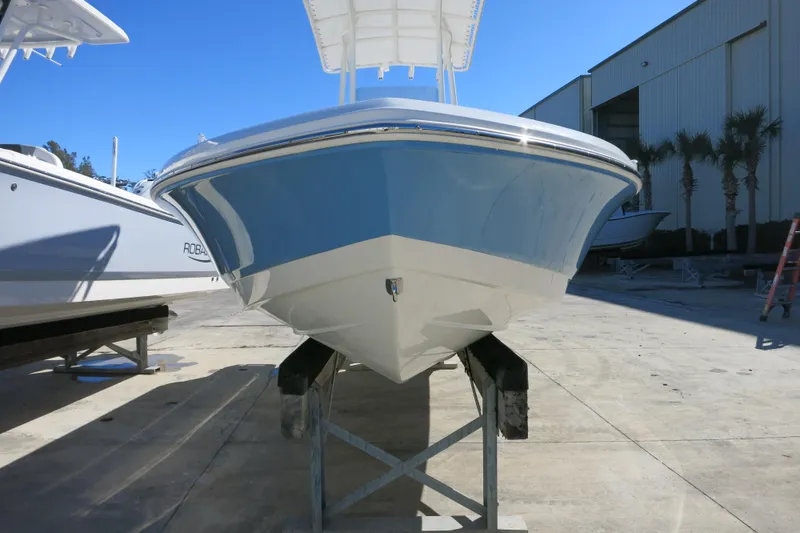 Slide: The Image of 2026 Robalo 206 Cayman boat on display, showcasing sleek design and modern features. - 3