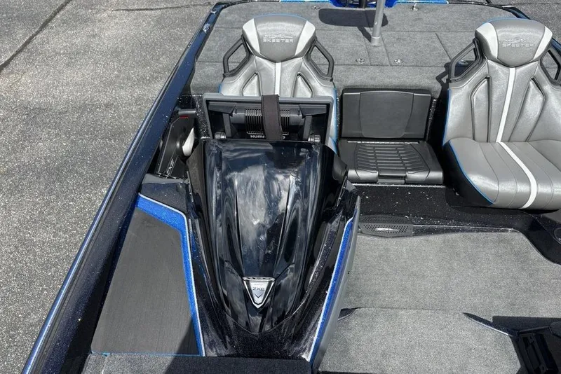 Slide: The Image of 2026 Skeeter ZXE20 boat interior with sleek seats and modern design. - 24