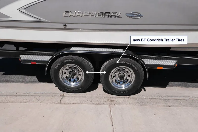 Slide: The Image of 2008 Chaparral 264 Sunesta with new BF Goodrich trailer tires. - 33