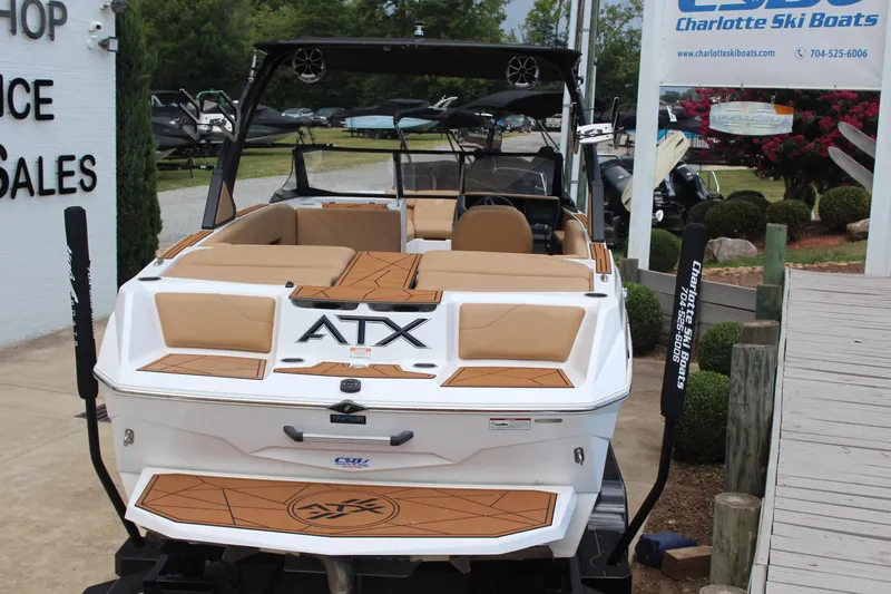 Slide: The Image of 2021 ATX Surf Boats 24 Type-S displayed at Charlotte Ski Boats dealership. - 12