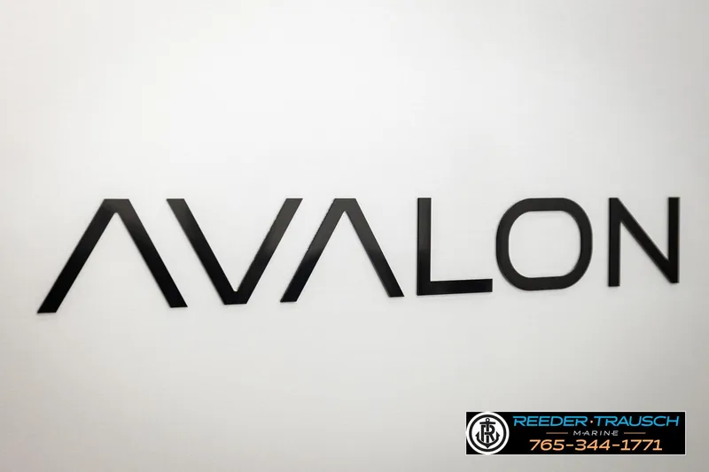 Slide: The Image of 2026 Avalon LSZ ENT logo on white background, featuring Reeder Trausch Marine contact details. - 54